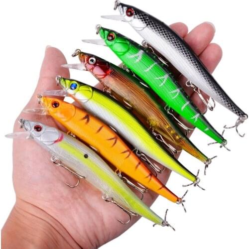 1pcs Minnow Fishing Lure 11.5cm 15g Fish Lure Artificial Hard wobbler Bait Crank bait Hard Bait Pike Carp Fishing Tackle