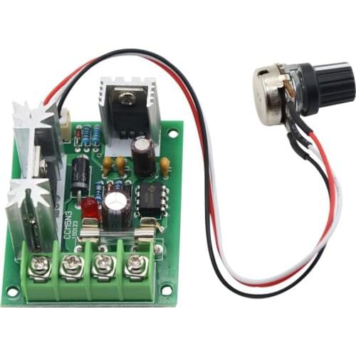 12V24V DC motor speed controller 120W high power micro motor variable speed switch stepless drive speed control board