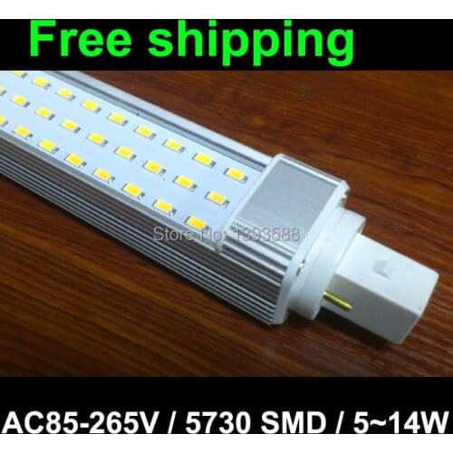 2pcs/lot bombillas LED g24 SMD 5730 bulb Lamp 5W 7W 9W 10W 11W 12W 14W 5050 2835 downlight light AC85-265V 110V 220V 230V 240V