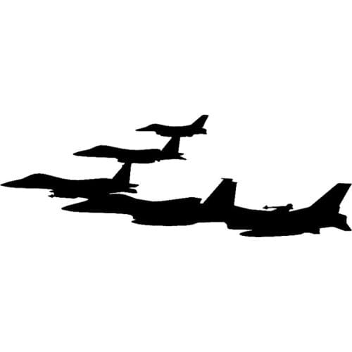 20.1cm*6.9cm Fighter Fashion Vinyl Car Styling Motorcycle Sticker Black/Silver S3-5570