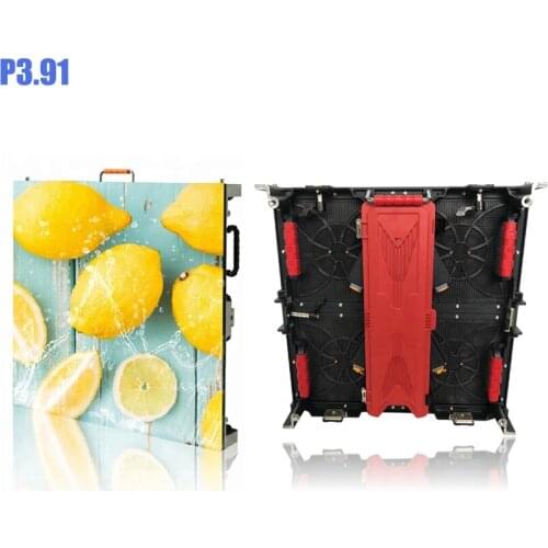 500x500mm indoor rgb led display p3.91 indoor die cast aluminum cabinet for rental advertising video wall led screen