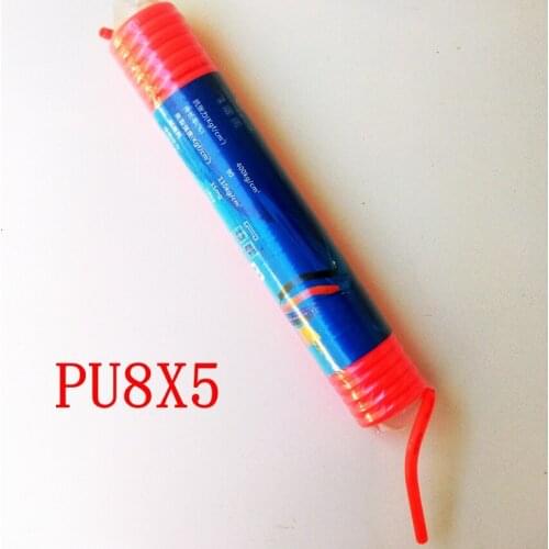 9m Length PU8X5 Coil Tube OD 8mm ID5mm Spring Trachea Pneumatic Coil Hose