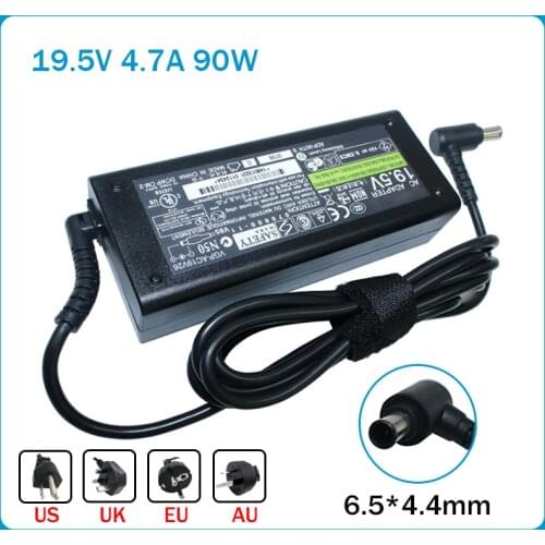 19.5V 4.7A 90W AC Adapter for SONY VGP-AC19V23 VGP-AC19V26 VGP-AC19V24 VGP-AC1 9V25 VGP-AC19V20 VGP-AC19V27 New Laptop Ac Adapte