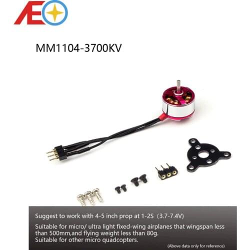 AEORC Brushless Motor C05M 1104 3700KV 1.5mm Shaft Brushless Outrunner Motor for RC Aircraft Plane Airplane Multi-copter