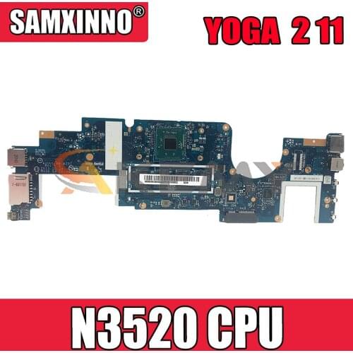 Akemy For Lenovo YOGA 2 11 Laptop PC Motherboard NM-A211 Motherboard CPU. N3520 four-core Processor 4G Memory 100% Test OK