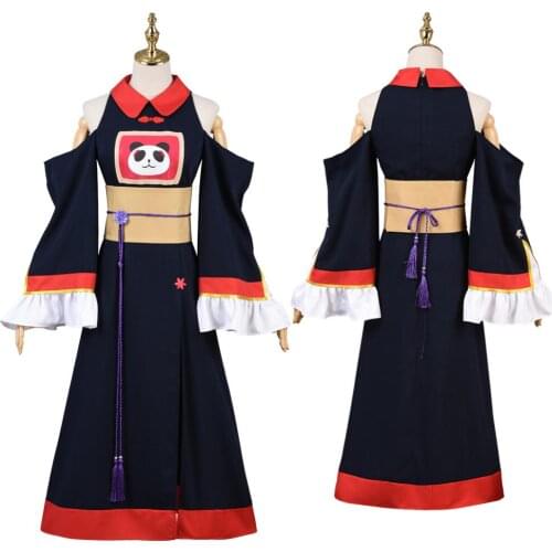Anime Dropkick on My Devil S2 Zombie Battle Uniform Lovely Kimono Full Set Cosplay Costume Women Halloween Free Shipping 2020