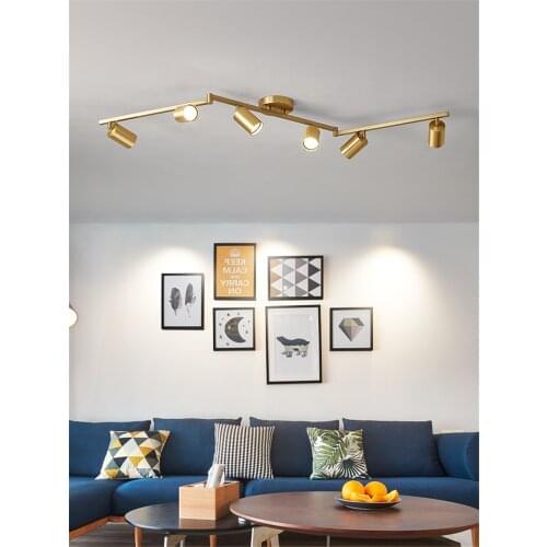 Nordic track long old folding ceiling lights led bedroom study bookcase lamp living room ceiling lamps home cloakroom lighting