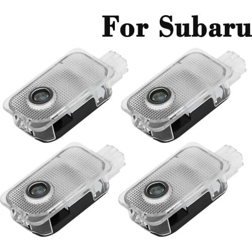For Subaru Forester Outback Legacy Impreza Tribeca XV Car Laser Ghost Project Light LED Auto Emblem Welcome Lamp Courtesy