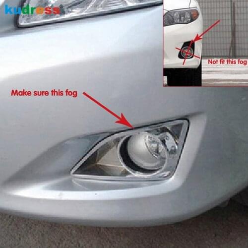 For Toyota corolla 2008 2009 2010 2011 ABS Chrome Front Fog Light Lamp Cover Trim Foglight Frame Trims Car Styling Accessories