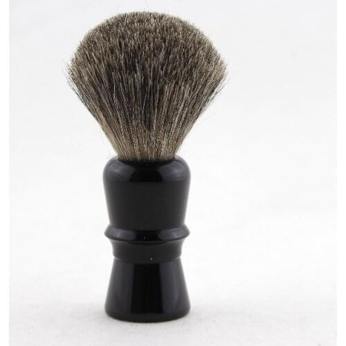 FS-#MI20-EB21, Mixed badger Shaving Brush with Faux Ebony Handle, Knot size 20mm+FREE STAND+FREE SHIPPING