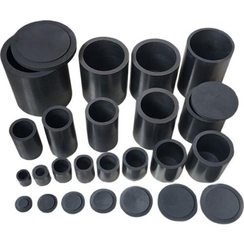 High Purity Graphite Melting Crucible With Cover Gold Silver Copper Melting Cup Jewelry Tools