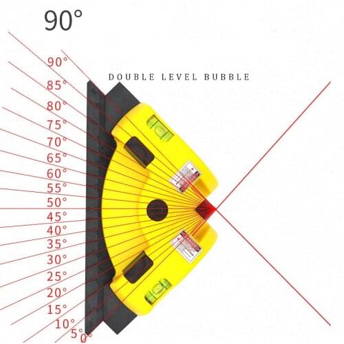 Infrared Laser Right Angle Level 90 Degree Measure Tool Ceramic Tile Earth Wire Meter