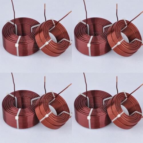 4N Hollow Oxygen-free Copper Audio Frequency Division Inductance Coil 0.8mm Line 1.0mm 1.2mm 1.5mm 2.0mm Line