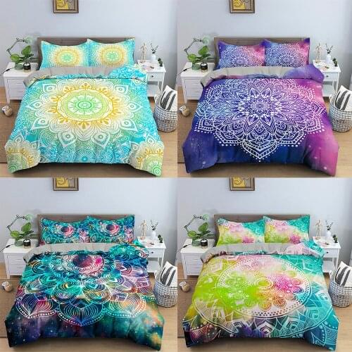 Bohemia Style Home Bedding Sets Duvet Cover Winter Full King Single Queen Kids Bed Set Datura