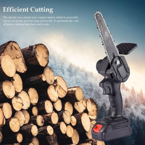 Mini 6 Inch Electric Saw Portable Cordless Rechargeable Pruning Saw Portable Lithium Chain Saw With Hand Guard