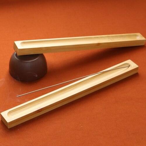 Wholesale rosewood stick incense burner Bamboo wooden ebony wood portable stick holder natural home fragrance incenso censer