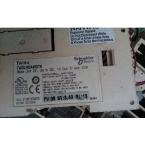 PLC TWDLMDA40DTK , Used one , 90% appearance new , 3 months warranty in stock