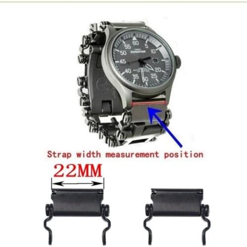 Replacement parts Watch Link Buckle Stainless Steel Multifunction Tool Outdoor Sports Bracelet Accessories for Adjustable Buckle
