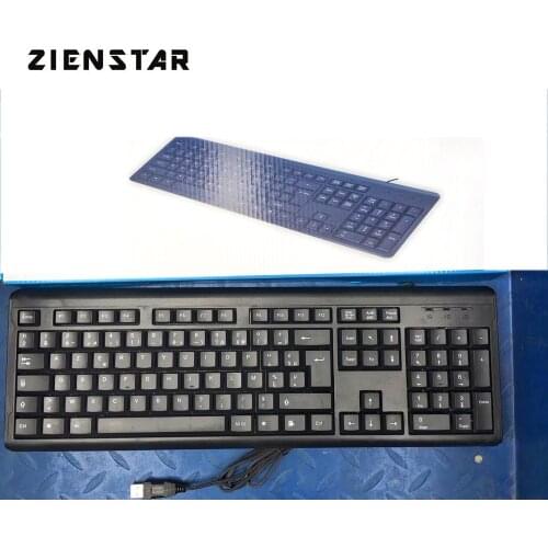 ZIENSTAR AZERTY French Russia Arabic Letter USB Wired Standard Keyboard for Computer