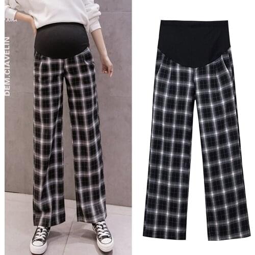 1071# Maternity Pants Spring Autumn Loose Casual Pants Loose Comfy Belly Support Pants Maternity Trousers