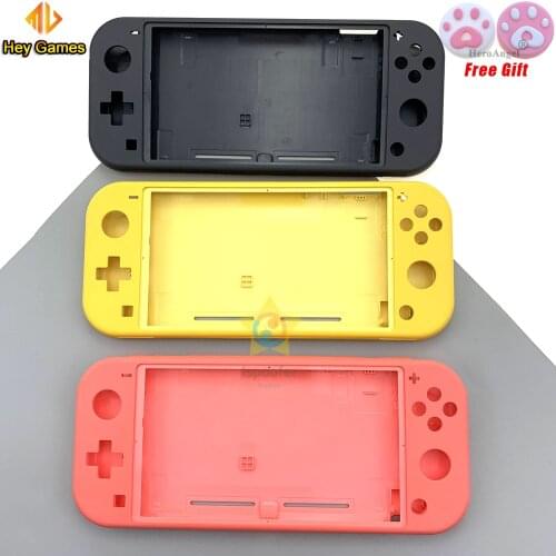2020 Original Top and Bottom Case Cover Replacement For Nintend Switch Lite Console Cover Black and Pink Color