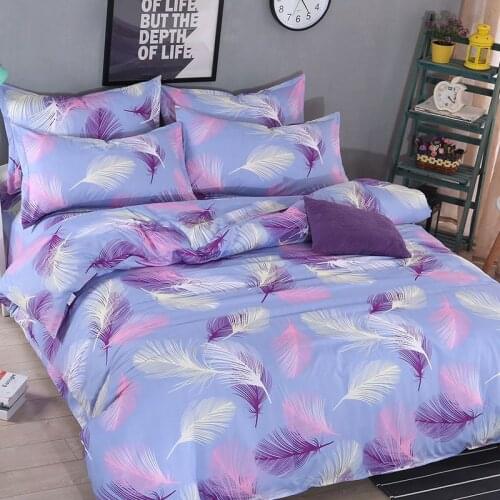 2021 Bedding Sets Cool Duvet Cover Set Blue Pink Bed Sheet Set Single Double Queen King Size Quilt Cover Set