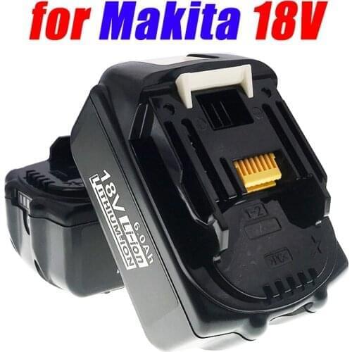 Latest Upgraded BL1860 Rechargeable Battery 18 V 6000mAh Lithium ion for Makita 18v Battery BL1840 BL1850 BL1830 BL1860B LXT 400