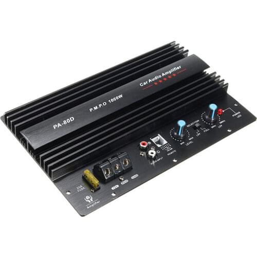 12V 1000W Car Audio Amplifier Mono Car Audio Power Amplifier Powerful Bass Subwoofers Amp PA80D car Subwoofer amplificador