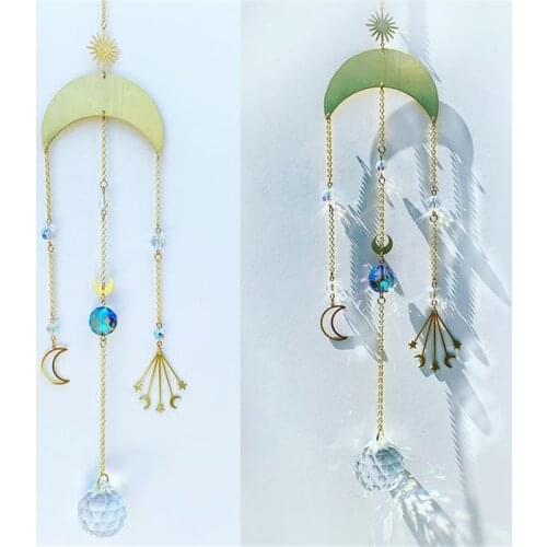 Bohemia creations sun catcher mother day gift prism sunshine sun catchers rainbow shoplocal moon phases boho home decor
