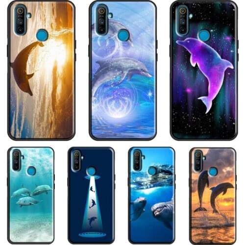 Ocean Dolphin For OnePlus 9 Pro 8 Pro Nord 8T 9R Case For OPPO Realme 8 Pro Q3 6 7 Pro C15 C3 GT Cover