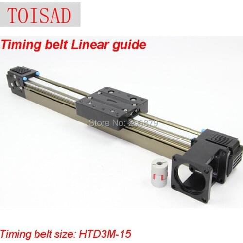 Effective Travel Stroke Lenght 1000mm HTD3M-15 Timing Belt Linear Slide Guide Motion Module Sliding Tabel CNC LW45