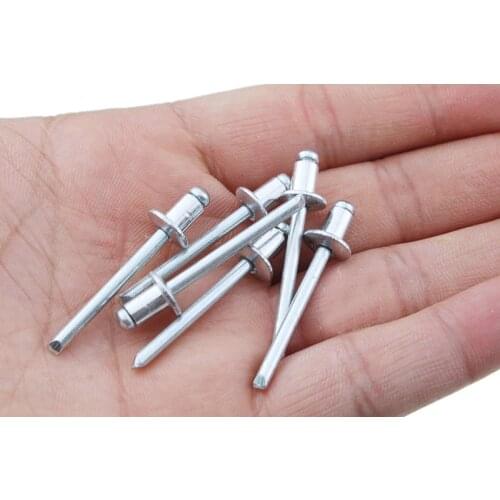 Hot Sell 50PCS M2.4/M3.2/M4.0/M4.8*6.4 Aluminium Blind Round Head Rivets Nail Decoration Pop Rivets