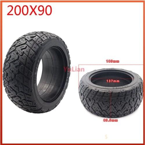 200x90 Solid Tire Without Inner Tube Tyres 8 Inch Solid Tire Wear-resistant Anti-skid Tires for Electric Scooter