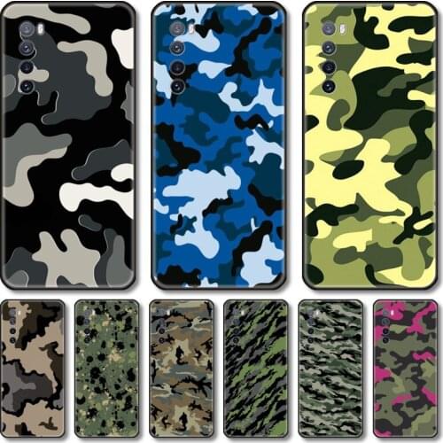 Soldier camouflage Phone Case For Huawei Nova 2 3 4 5 6 7 8 SE i E Pro Lite black cell shell