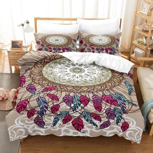 Boho Style Bed Cover Bedding Set Luxury Home Textile Housse De Couette Bohemia 2/3pcs Bed Linen Duvet Cover Set Bedding Cotton