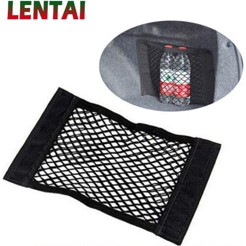 LENTAI For Ford focus 2 3 fiesta ranger mondeo mk4 Seat leon ibiza Mitsubishi asx lancer Car Trunk luggage Net bag Paste net bag