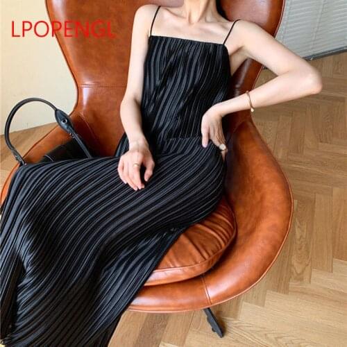 LPOPENGL Solid Summer Dresses