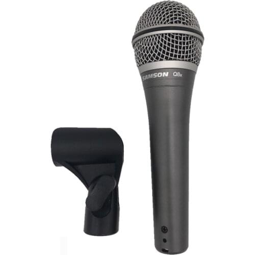 Original SAMSON Q8X Updated version Q8 Professional Dynamic Vocal Microphone handheld microphone with carry bag and clip