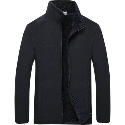 Large size polar Fleece jacket mens Autumn winter outdoor thermal fleece coat Camping & Hiking Jacket Mountaineering clothes