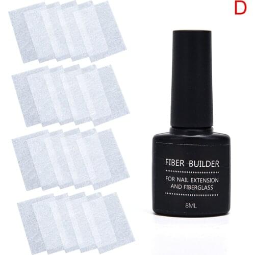 Fiber Nail Salon 8ml Fiber Nails Extension Repair Gel Silk Fiberglass Nail Extenision Set Nail Art Kit Nail Repair