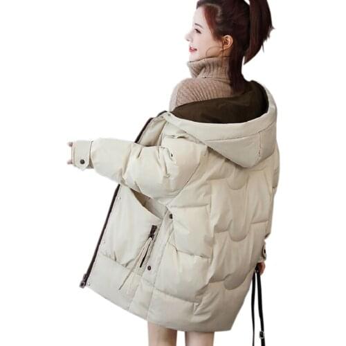 New Elegant Long 2021 Winter Down Jackets Women Parkas Thick Coats Women Hooded Parka Warm Female Cotton Clothes Winter Outwear