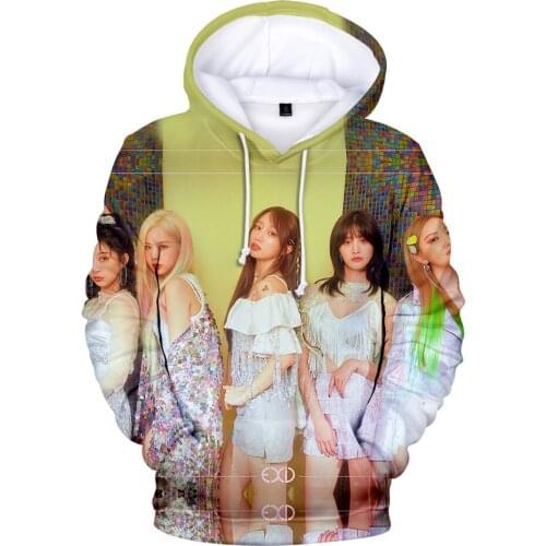 Sidno New Fahsion Korean EXID 3D Hoodies Men/Women Autumn Winter Popular Casual Idol Hoodie 3D Prin Korean EXID Sweatshirts