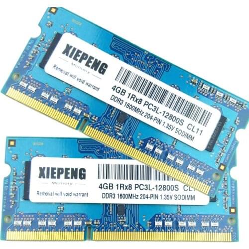 Laptop RAM 4GB 1Rx8 PC3L-12800S Memory 8G DDR3 1600MHz 8GB 12800 for Lenovo ThinkPad L540 X230 E460 Edge E545 Notebook