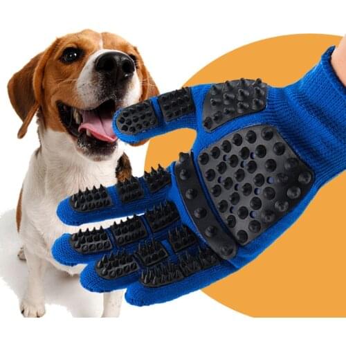 Cat Grooming Glove Dog Massage Comb Pet Gloves Bath Brush for Cats Clean Massage Hair Remover Brushes Pet Supplies