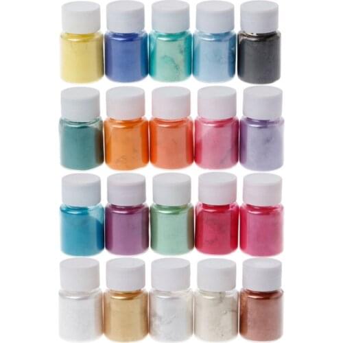 56 Colors DIY Handmade Pearlescent Mica Powder Epoxy Resin Dye Pearl Pigment Resin Glue Pigments Material Mold Soap Making