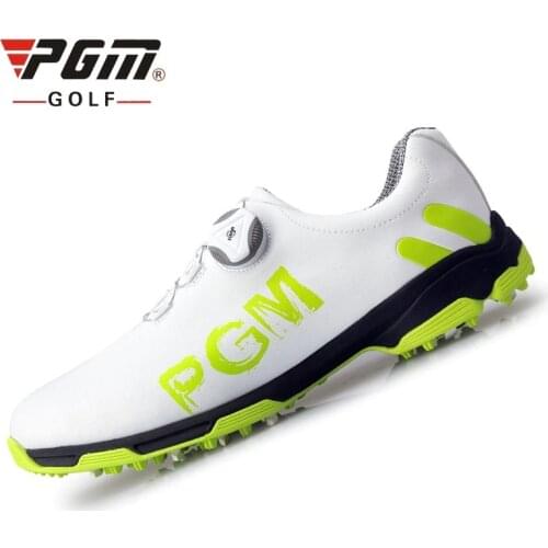 Pgm Golf Shoes Men Sports Waterproof Training Sneaker Male Knobs Buckle Shoelace Breathable Shoes Anti-Slip Spikes Sneaker D0470