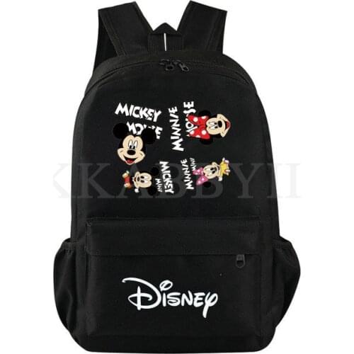 Disney Mickey Backpack School Bag Teenage Large Capacity Waterproof Student Rucksack Casual Travel Laptop Bag Mochila