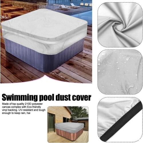 Silver Bathtub Cover Round Anti-UV Protector Spa Hot Tub Dust Waterproof Covers Anti-UV Material Waterproof And Durable