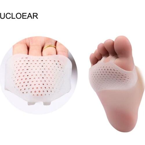 UCLOEAR Silicone Gel Forefoot Pads Breathable Insoles Elastic Pain Relief Insole Shoes Women Protection Foot Pad Soft Insert