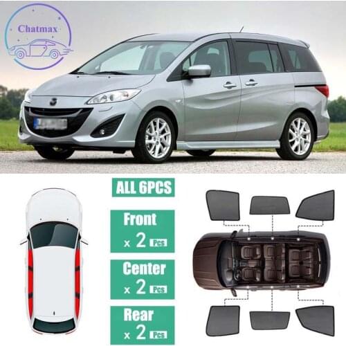 For Mazda 5 2011-2013 Window Sunshade UV Protection Ray Blocking Mesh Laser Block Black Net Yarn